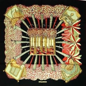 Auth NEW NIB HERMES OMBRES ET LUMIERES Silk Shawl